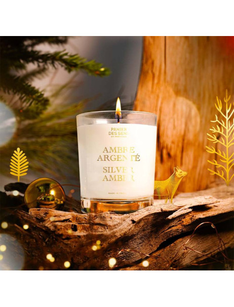 Panier des Sens Scented Candle Silver Amber Лімітована ароматична свічка Срібний бурштин