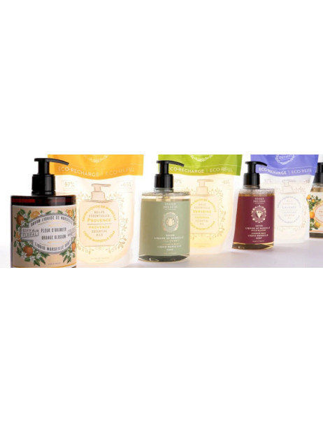 Panier des Sens Intemporels Soothing Almond Liquid Marseille Soap Марсельське рідке мило Мигдаль