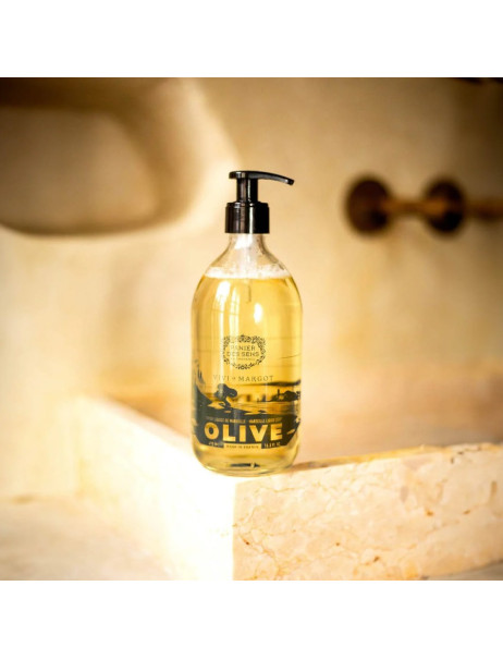 Panier des Sens Glass Bottle Liquid Marseille Soap Olive Limited Edition Марсельське рідке мило Олива в скляній пляшки