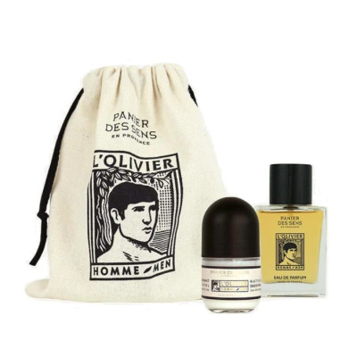 Panier des Sens L'Olivier Intemporels Men Gift Pouch Eau de parfum Deo L'Olivier Подарунковий набір для чоловіків