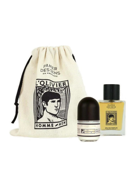 Panier des Sens L'Olivier Intemporels Men Gift Pouch Eau de parfum Deo L'Olivier Подарунковий набір для чоловіків