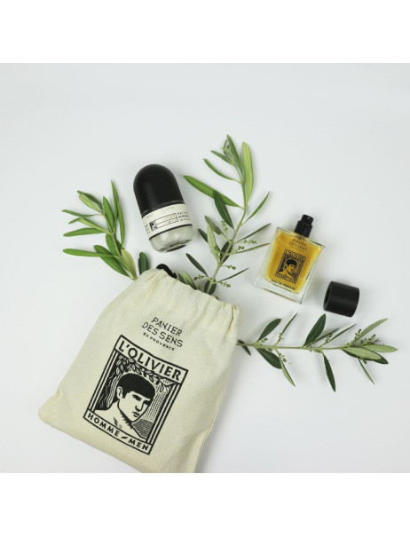 Panier des Sens L'Olivier Intemporels Men Gift Pouch Eau de parfum Deo L'Olivier Подарунковий набір для чоловіків