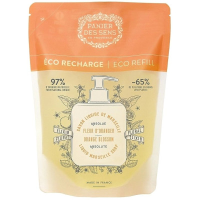 Panier des Sens Absolutes Orange Blossom Eco Refill Marseille Soap Марсельське рідке мило Флердоранж (Дой-пак)