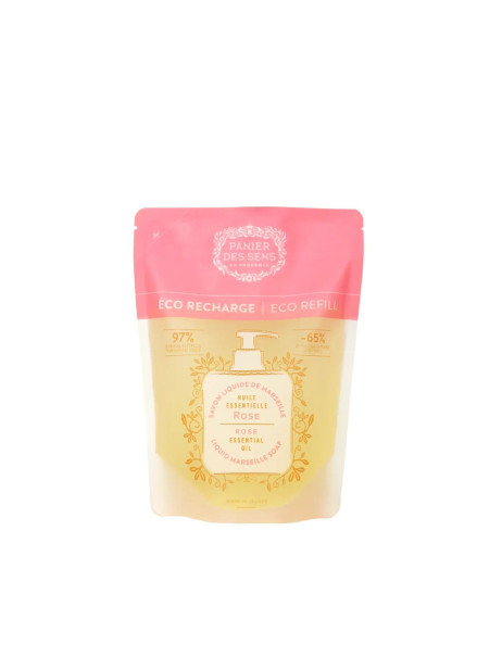 Panier des Sens Essentials Rejuvenating Rose Eco Refill Marseille Soap Марсельское жидкое мыло Роза (Дой-пак)