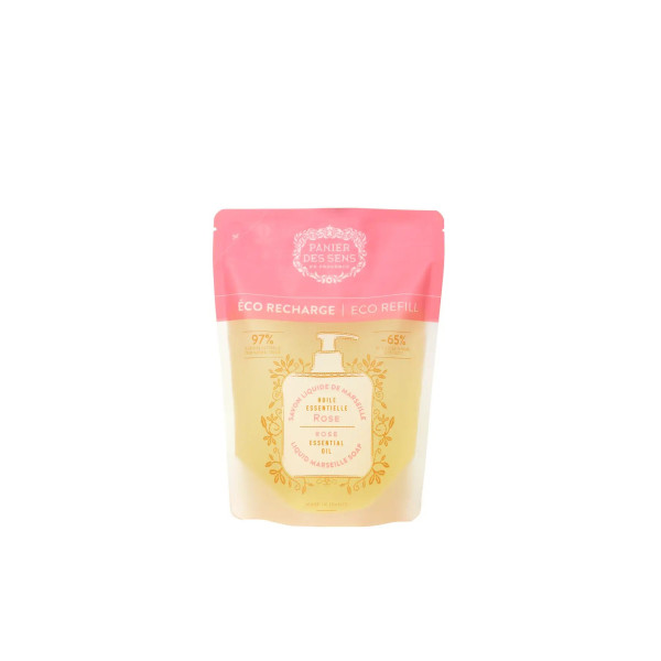 Panier des Sens Essentials Rejuvenating Rose Eco Refill Marseille Soap Марсельське рідке мило Троянда (Дой-пак)