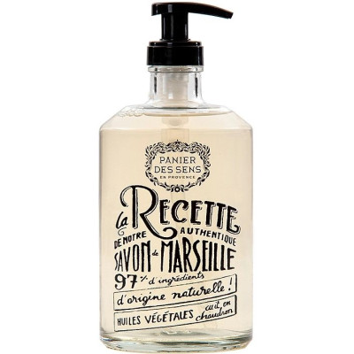 Panier des Sens Essentials Relaxing Lavender Glass Bottle Marseille Soap Марсельське рідке мило Лаванда в скляній пляшки
