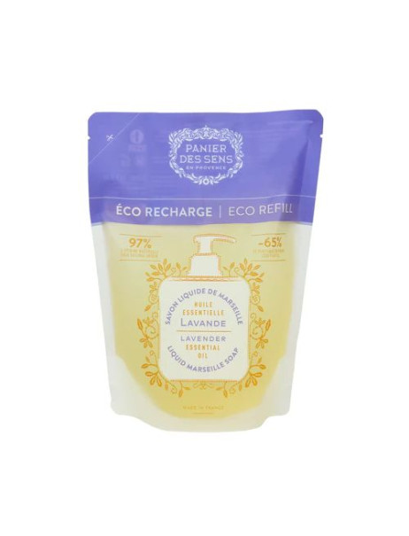 Panier des Sens Essentials Relaxing Lavender Eco Refill Marseille Soap Марсельське рідке мило Лаванда (Дой-пак)