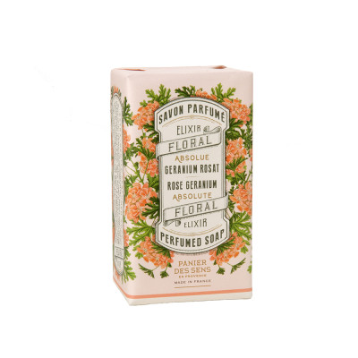 Panier des Sens Absolutes Rose Géranium Perfumed Soap Экстра-нежное растительное мыло Розовая Герань