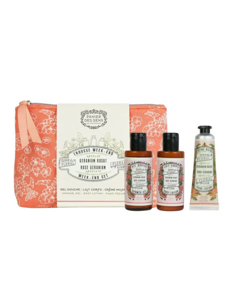 Panier des Sens Absolutes Rose Géranium Travel Set Набір для подорожей 