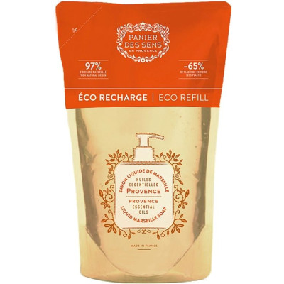 Panier des Sens Essentials Soothing Provence Eco Refill Marseille Soap Марсельское жидкое мыло Прованс (Дой-пак)