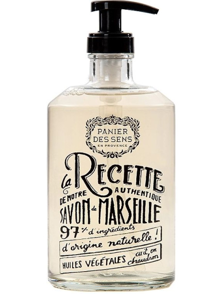 Panier des Sens Essentials Soothing Provence Glass Bottle Marseille Soap Марсельське рідке мило Прованс в скляній пляшки