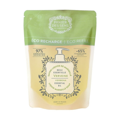 Panier des Sens Essentials Energizing Verbena Eco Refill Liquid Marseille Soap Марсельское жидкое мыло Вербена (Дой-пак)