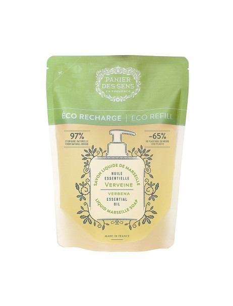 Panier des Sens Essentials Energizing Verbena Eco Refill Liquid Marseille Soap Марсельське рідке мило Вербена (Дой-пак)
