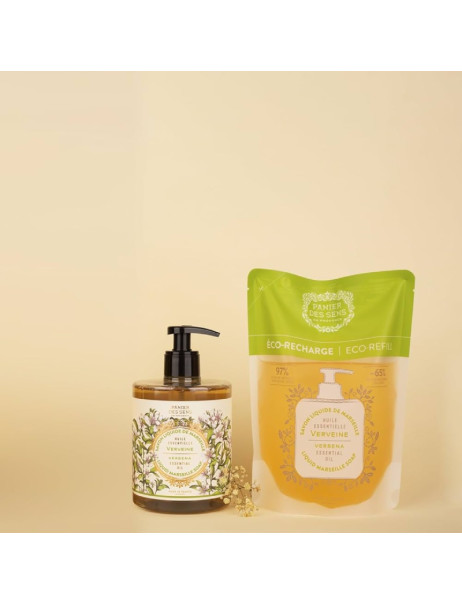 Panier des Sens Essentials Energizing Verbena Eco Refill Liquid Marseille Soap Марсельське рідке мило Вербена (Дой-пак)