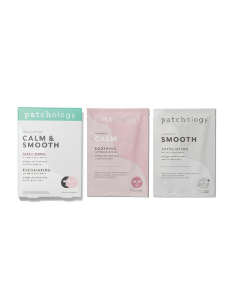 Patchology SmartMud Duo - Smooth + Calm Дуо масок Обновляющая + Успокаивающая