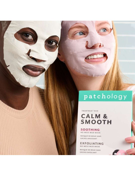 Patchology SmartMud Duo - Smooth + Calm Дуо масок Обновляющая + Успокаивающая