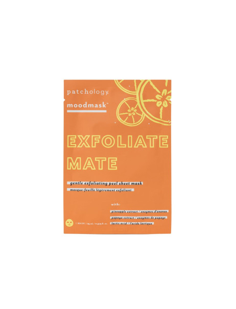 Patchology Exfoliate Mate Mask Тканинна маска з ензимами та молочною кислотою для делікатної ексфолації та сяйва шкіри