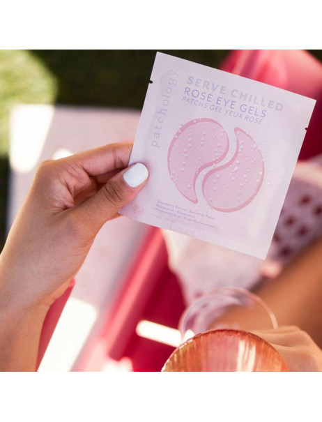 Patchology Serve Chilled Rosé Eye Gel Освіжаючі патчі з екстрактом троянди