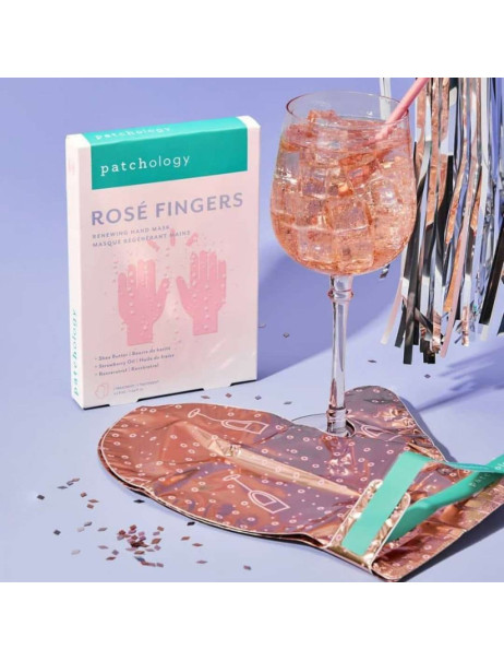 Patchology Serve Chilled Rosé Fingers Освіжаюча маска для рук з екстрактом троянди