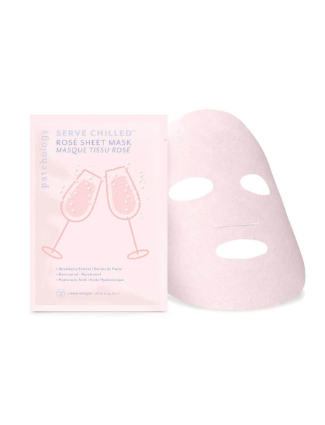 Patchology Serve Chilled Rosé Sheet Masque Освіжаюча маска для обличчя з екстрактом троянди