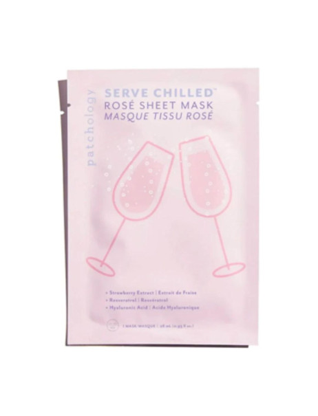 Patchology Serve Chilled Rosé Sheet Masque Освіжаюча маска для обличчя з екстрактом троянди
