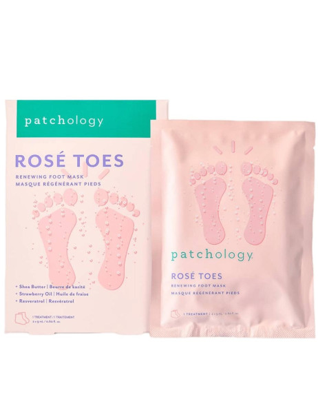 Patchology Serve Chilled Rosé Toes Освежающая маска для ног с экстрактом розы