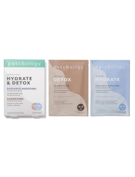 Patchology SmartMud Duo - Detox + Hydrate Дуо масок Детокс + Зміцнююча