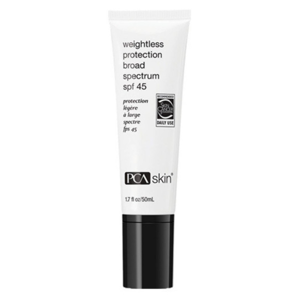 PCA Skin Weightless Protection Broad Spectrum SPF 45 Сонцезахисний крем при акне, для чутливої шкіри, а також після естетичних процедур