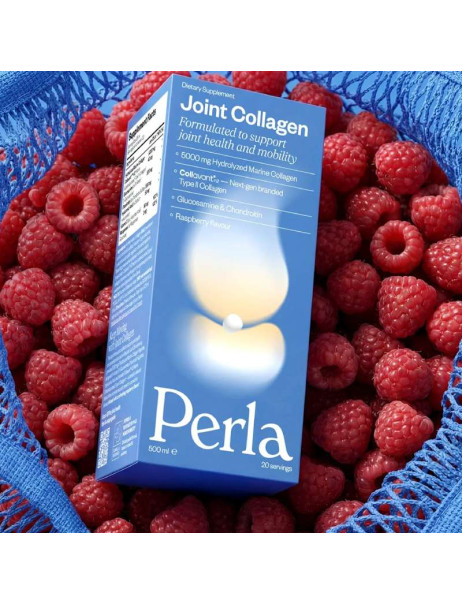 Perla Helsa Joint Collagen Рідкий колаген зі смаком малини для підтримки суглобів і зв’язок