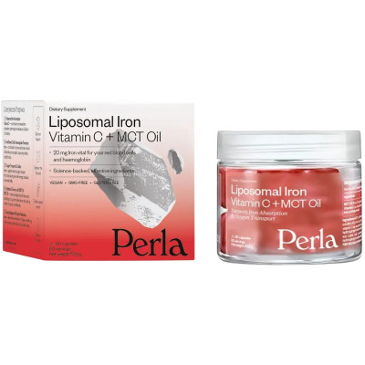 Perla Helsa Liposomal Iron Залізо ліпосомальне з вітаміном C та MCT-олією