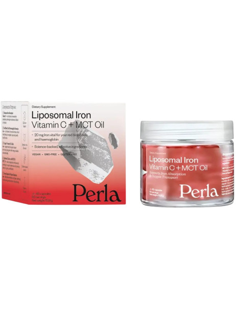Perla Helsa Liposomal Iron Залізо ліпосомальне з вітаміном C та MCT-олією