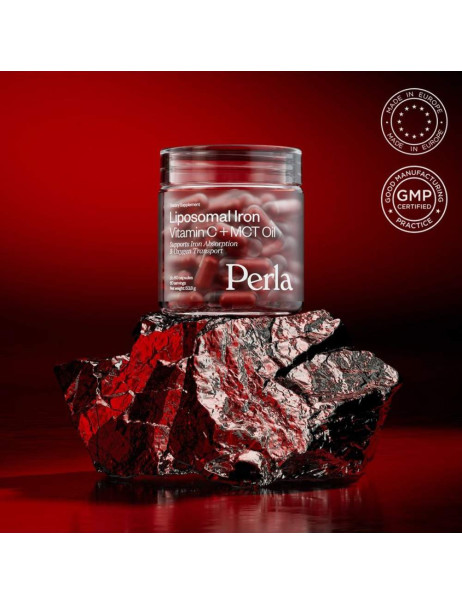 Perla Helsa Liposomal Iron Залізо ліпосомальне з вітаміном C та MCT-олією