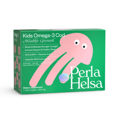 Perla Helsa Kids Omega-3 Cod Healthy Growth Омега-3 із тріски з вітамінами А і D3 для дітей