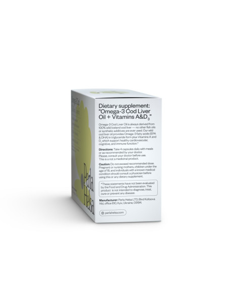 Perla Helsa Omega-3 Cod Wellness Complex Омега-3 із Тріски з вітамінами A і D3