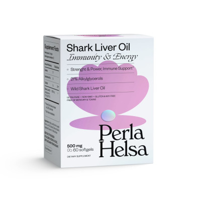 Perla Helsa Shark Liver Oil Immunity & Energy Акулий жир с алкилглицеролами