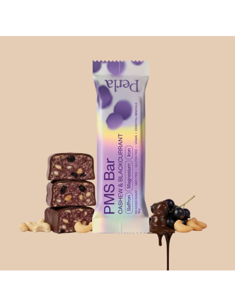 Perla Helsa PMS Bar Функциональный батончик со вкусом черной смородины и кешью