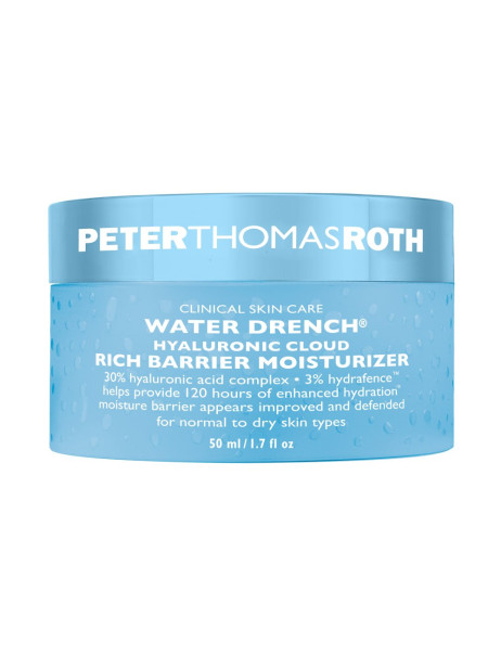 Peter Thomas Roth Water Drench Hyaluronic Cloud Rich Barrier Moisturizer Збагачений зволожуючий крем для обличчя для відновлення бар'єру шкіри