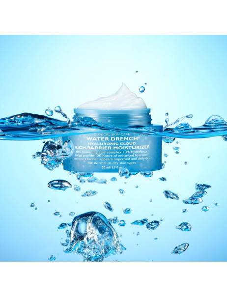 Peter Thomas Roth Water Drench Hyaluronic Cloud Rich Barrier Moisturizer Збагачений зволожуючий крем для обличчя для відновлення бар'єру шкіри