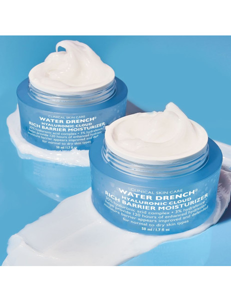 Peter Thomas Roth Water Drench Hyaluronic Cloud Rich Barrier Moisturizer Збагачений зволожуючий крем для обличчя для відновлення бар'єру шкіри