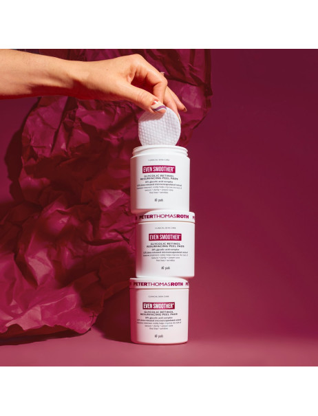 Peter Thomas Roth Even Smoother Glycolic Retinol Resurfacing Peel Pads Відновлюючі диски для обличчя з ретинолом та гліколевою кислотою