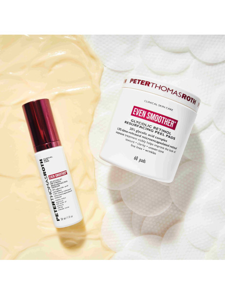 Peter Thomas Roth Even Smoother Glycolic Retinol Resurfacing Peel Pads Відновлюючі диски для обличчя з ретинолом та гліколевою кислотою