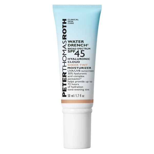 Peter Thomas Roth Water Drench Broad Spectrum SPF 45 Hyaluronic Cloud Sheer Tint Moisturizer Зволожувальний тонований сонцезахисний крем SPF45