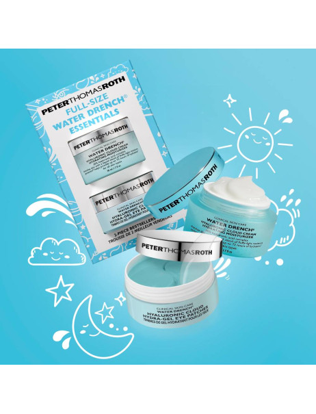 Peter Thomas Roth Full Size Water Drench Essentials Moisturizer & Eye Patches Gift Set Набор с увлажняющим кремом и патчами для зоны вокруг глаз