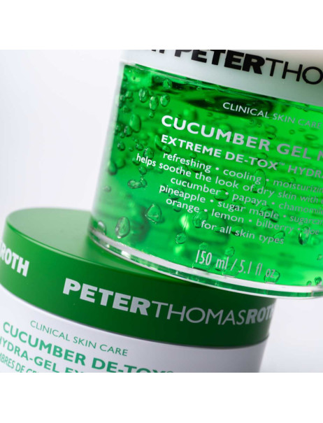 Peter Thomas Roth Cucumber Gel Mask Extreme De-Tox Hydrator Гелева маска для обличчя для інтенсивного детоксу та зволоження з екстрактом огірка