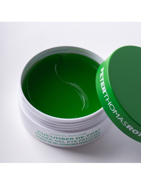 Peter Thomas Roth Cucumber De-tox Hydra-gel Eye Patches Охолоджуючі гідрогелеві патчі для шкіри навколо очей з екстрактом огірка