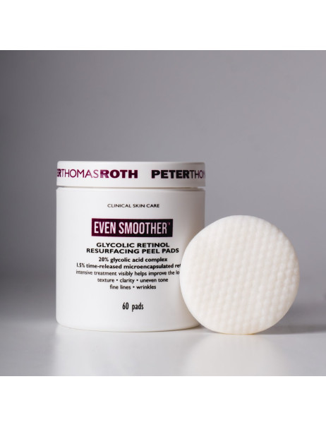 Peter Thomas Roth Even Smoother Glycolic Retinol Resurfacing Peel Pads Відновлюючі диски для обличчя з ретинолом та гліколевою кислотою