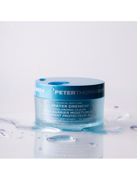 Peter Thomas Roth Water Drench Hyaluronic Cloud Rich Barrier Moisturizer Збагачений зволожуючий крем для обличчя для відновлення бар'єру шкіри