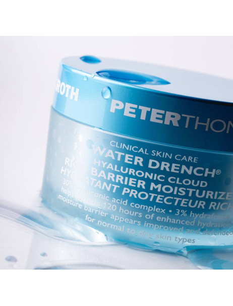 Peter Thomas Roth Water Drench Hyaluronic Cloud Rich Barrier Moisturizer Збагачений зволожуючий крем для обличчя для відновлення бар'єру шкіри