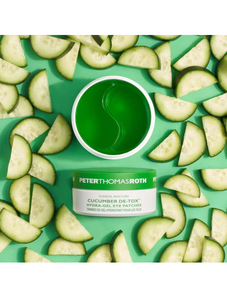 Peter Thomas Roth Cucumber De-tox Hydra-gel Eye Patches Охолоджуючі гідрогелеві патчі для шкіри навколо очей з екстрактом огірка