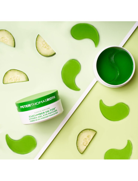 Peter Thomas Roth Cucumber De-tox Hydra-gel Eye Patches Охолоджуючі гідрогелеві патчі для шкіри навколо очей з екстрактом огірка